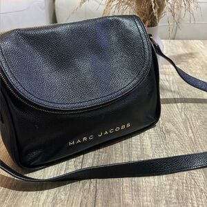 Marc Jacobs Black Leather Crossbody Bag